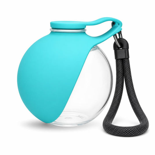 Lumora portable dog water bottle - Clear Blue
