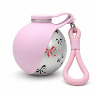 Lumora portable dog water bottle - Patterned Metallic Pink